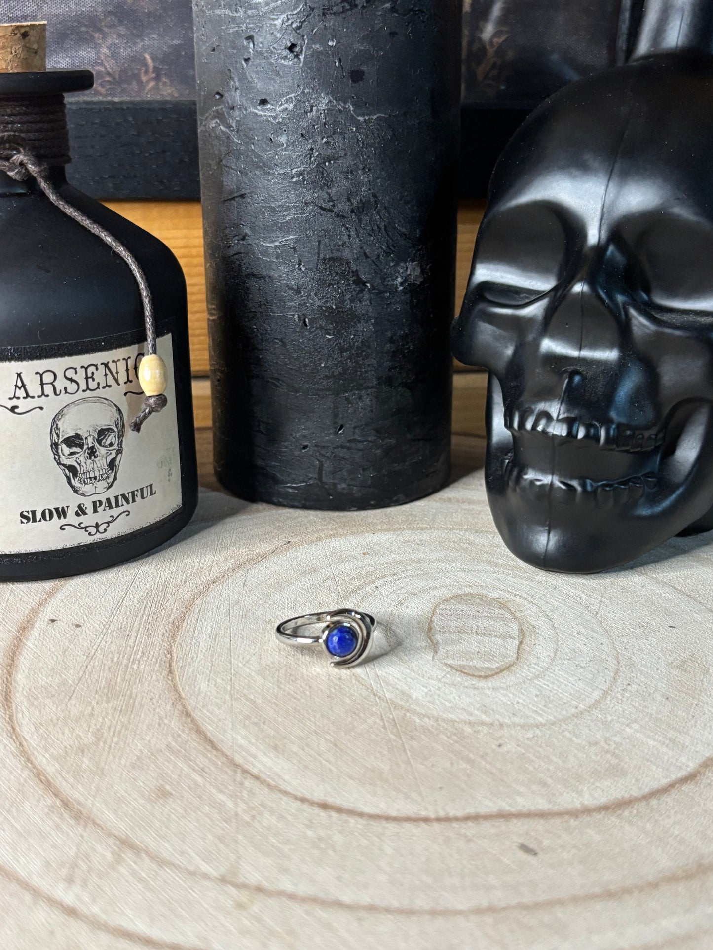 Bague Lune Lapis-Lazuli