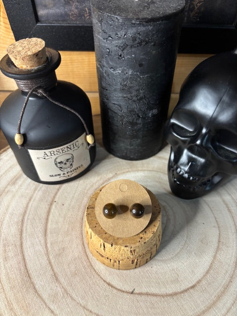 Boucle d'oreille Oeil de Tigre