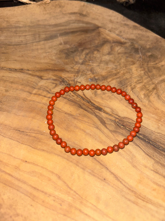 Jaspe rouge 4 mm